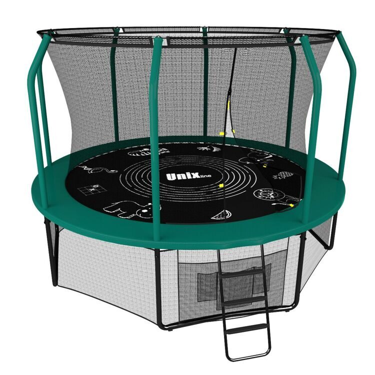 Батут Unix Line Supreme Game 10 ft green